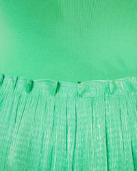 current air Women's Satin Weave Maxi Skirt in green - women's skirt - detail view