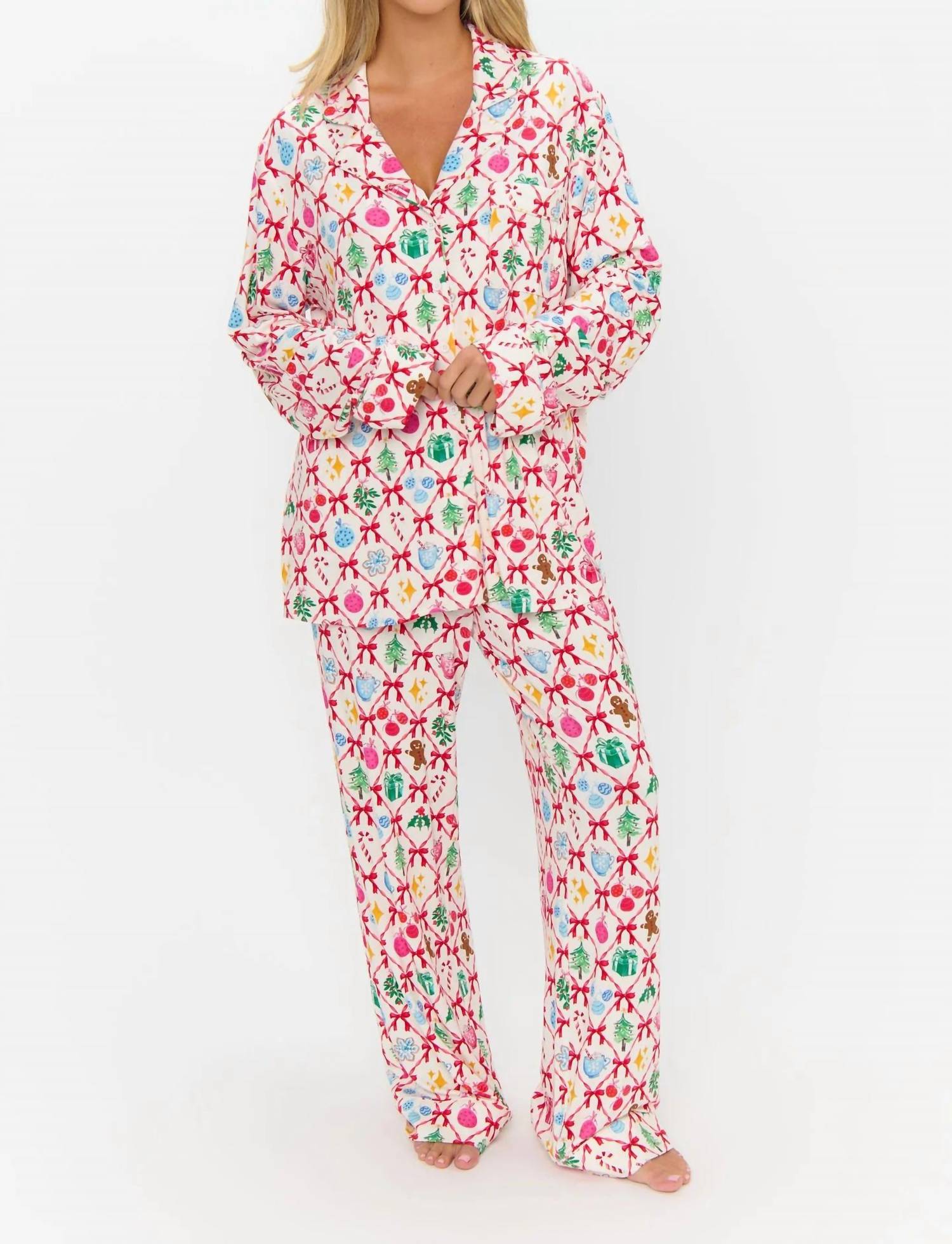 Show Me Your Mumu - Classic Winter Wonderland Jersey Pajama Set