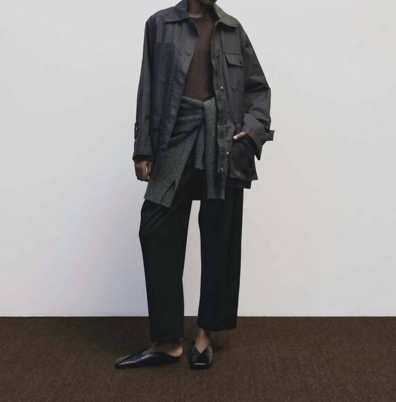 Mijeong Park - Contrast Collar Work Jacket