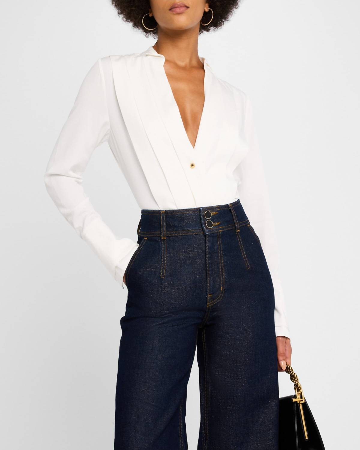 Derek Lam 10 Crosby - Tiffany Pleat Front Shirt