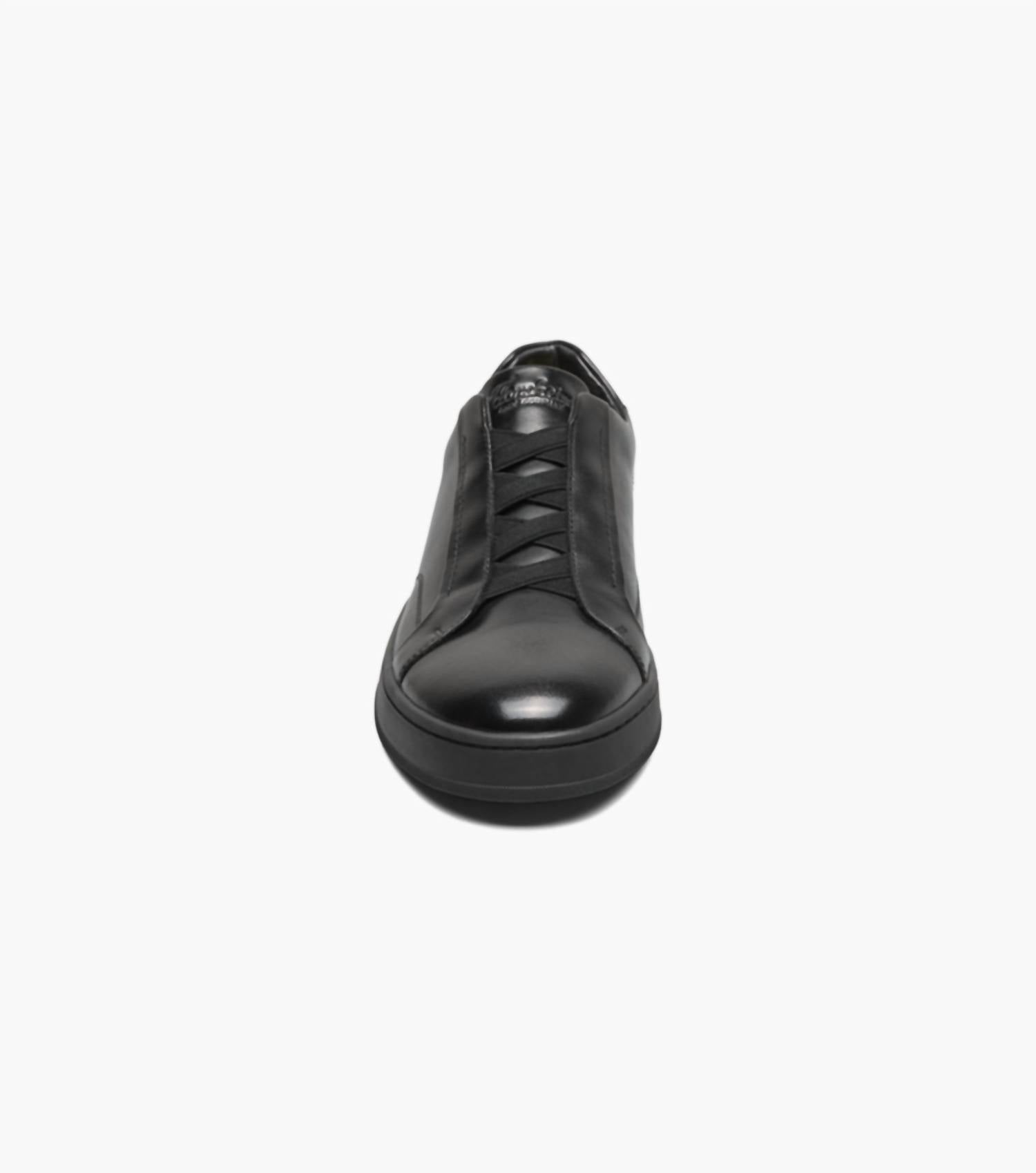 Florsheim Men's Monopoli Elastic Lace To Toe Sneaker in black - men's sneaker - view 5