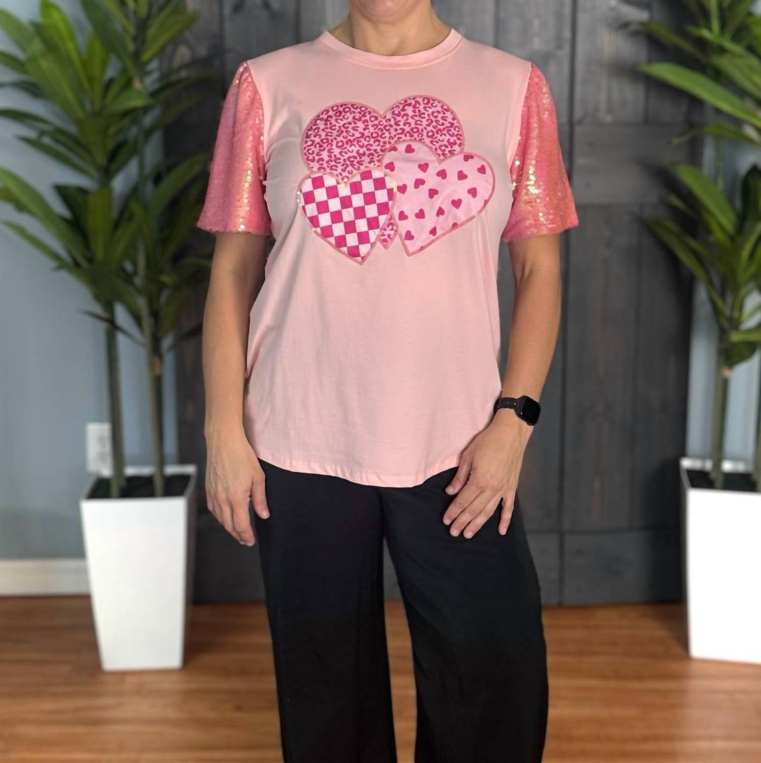 Southern Grace - You Make My Heart Sparkle Short Sleeve Top