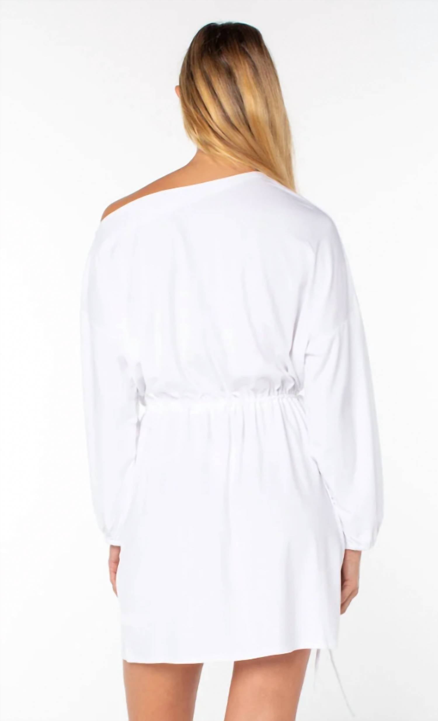 Serra - Piers Off-Shoulder Tie-Waist Dress