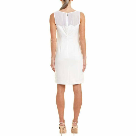 Karl Lagerfeld - Paris Shift Illusion Faux Pearl Button Dress