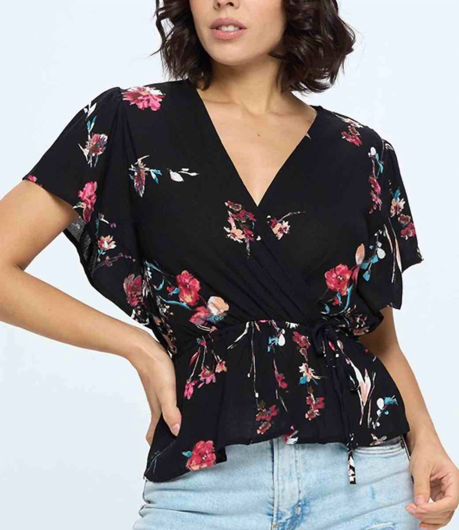 Ever B - Elaina Floral Blouse