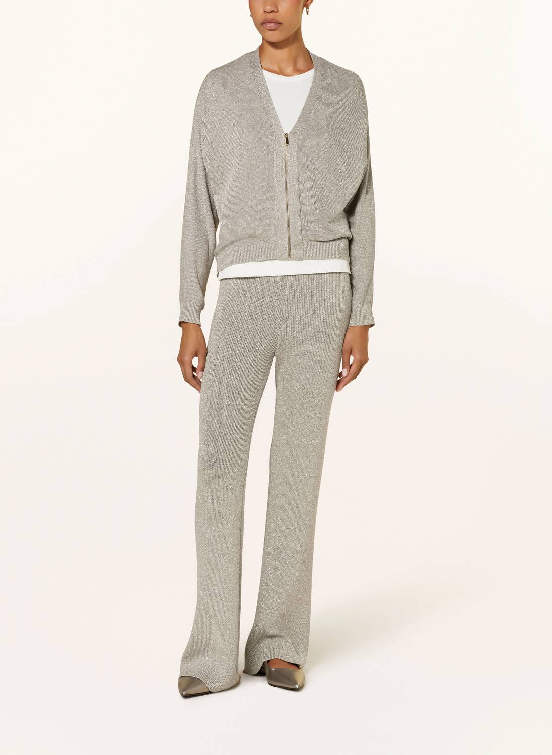 Luisa Cerano - Oversized Lurex Cardigan
