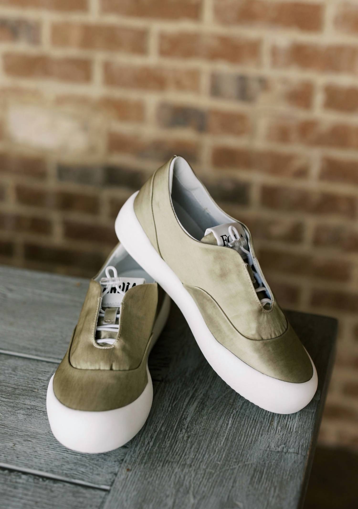 Andia Fora - Women’s Washed Satin Slip-on Sneaker
