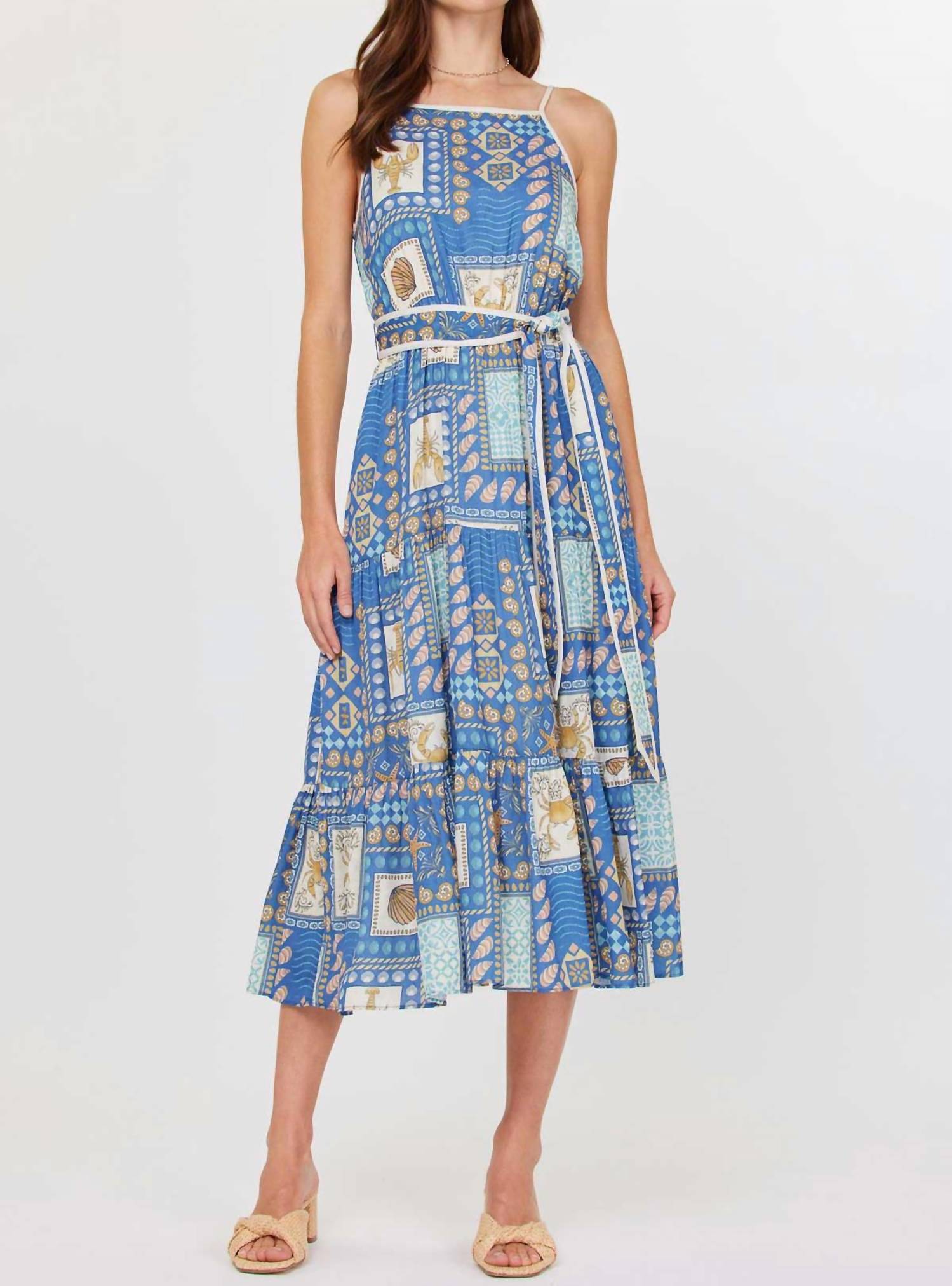 Current Air - Costal Patchwork Midi Dress