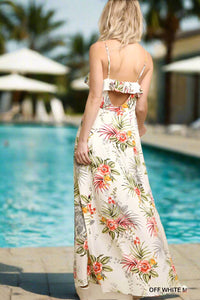 Umgee - Tropical Back Cut Out Maxi Dress