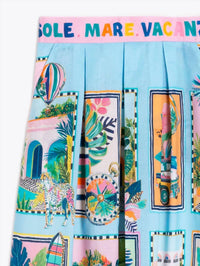 Vilagallo - Women's Holiday Print Skirt