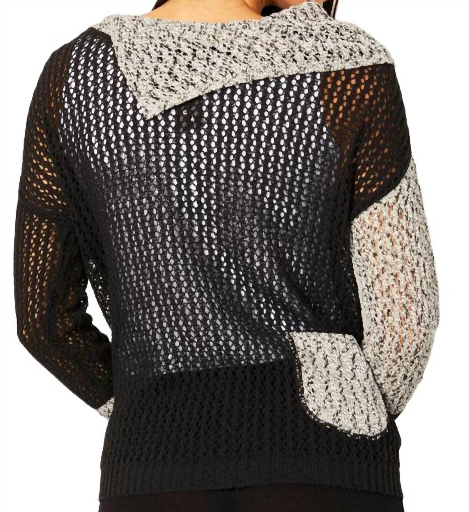 Crochet Draped Neck Top