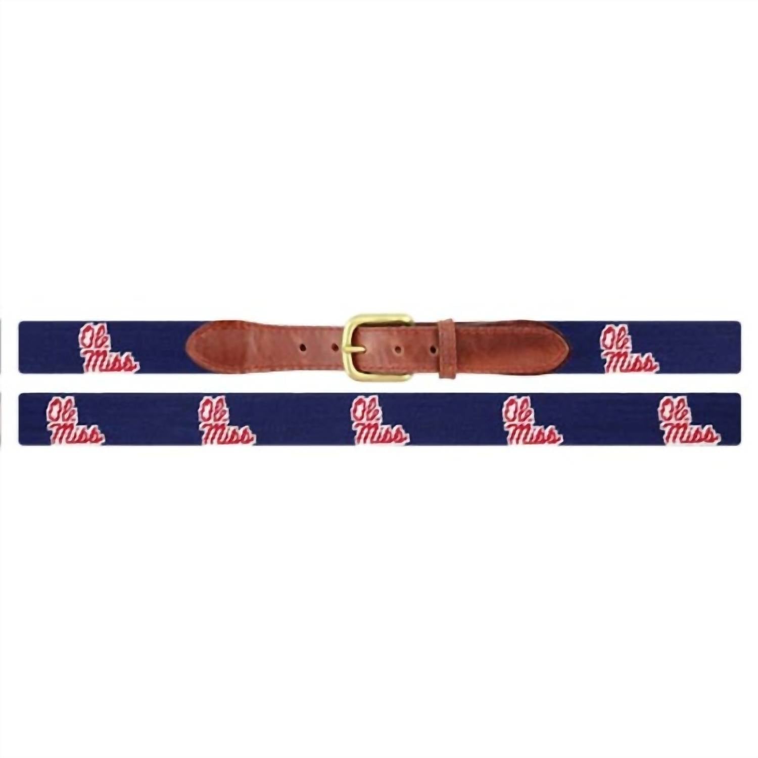Smathers & Branson - Men's Needlepoint Ole Miss Belt