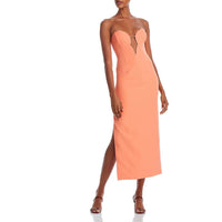 BARDOT Eleni Midi Dress in orange fiz - women's dress