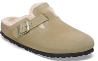 Birkenstock - Women's Boston Suede Shearling Clogs
