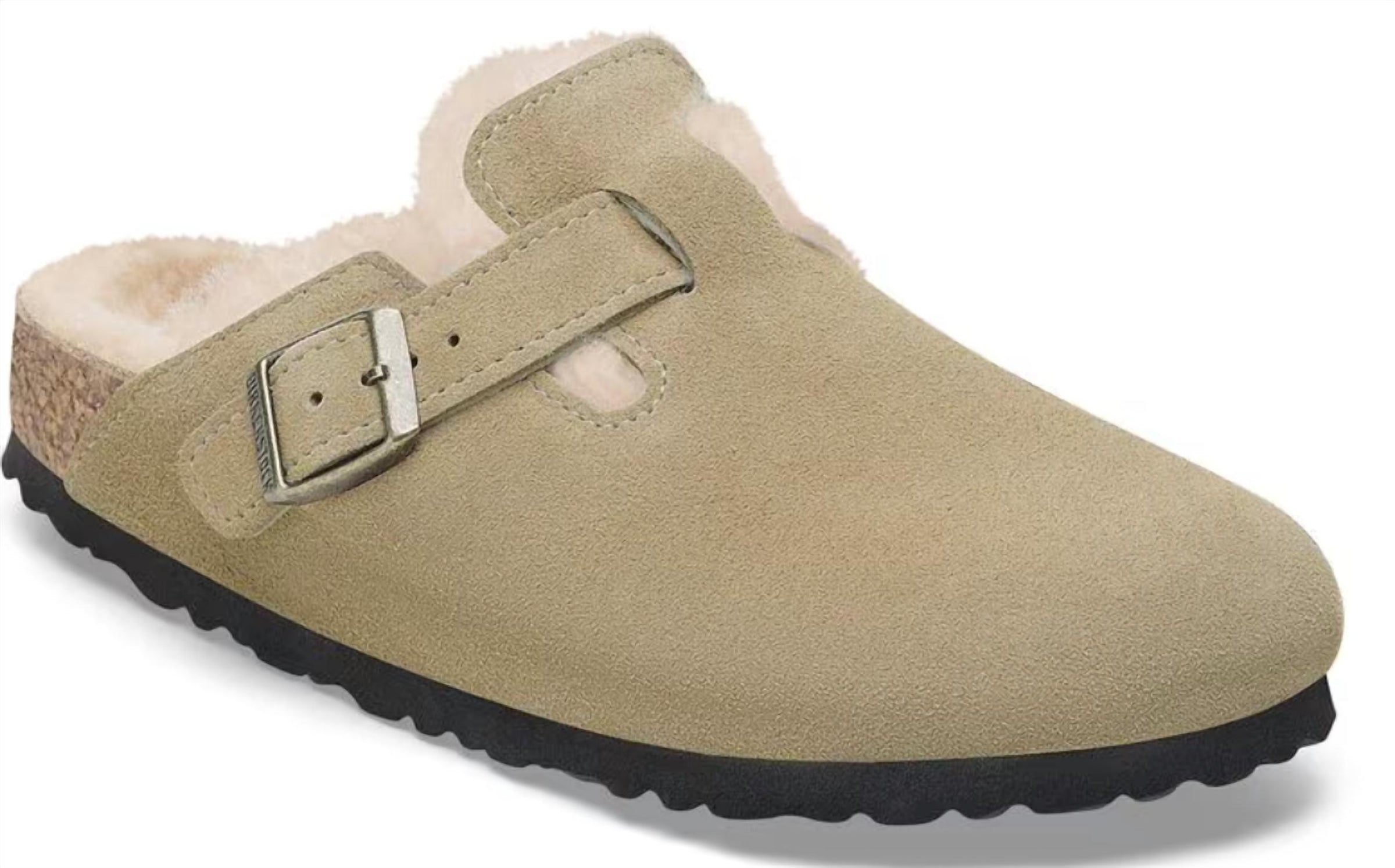 Birkenstock - Women's Boston Suede Shearling Clogs