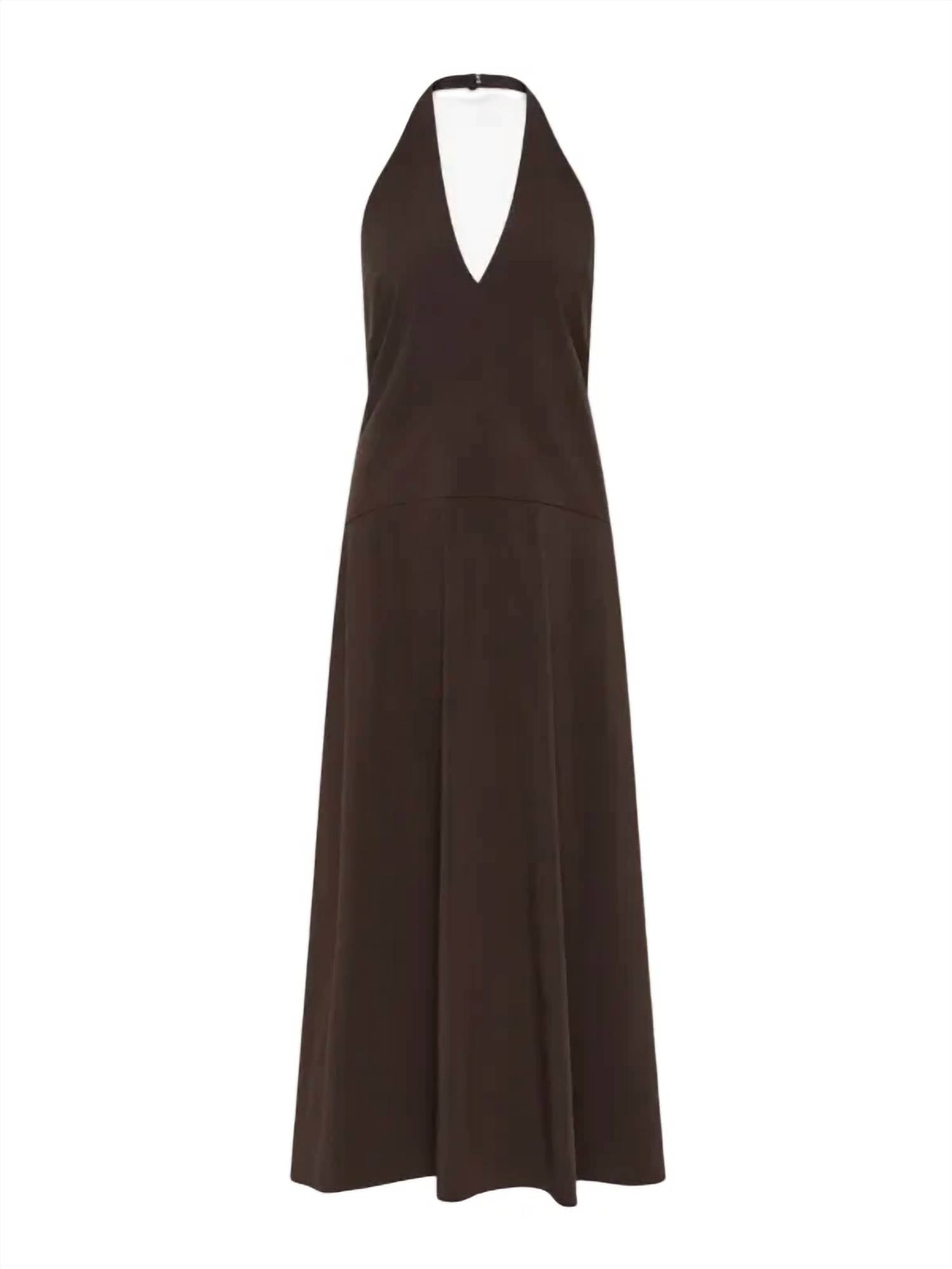 St. Agni - Halter Plunge Dress