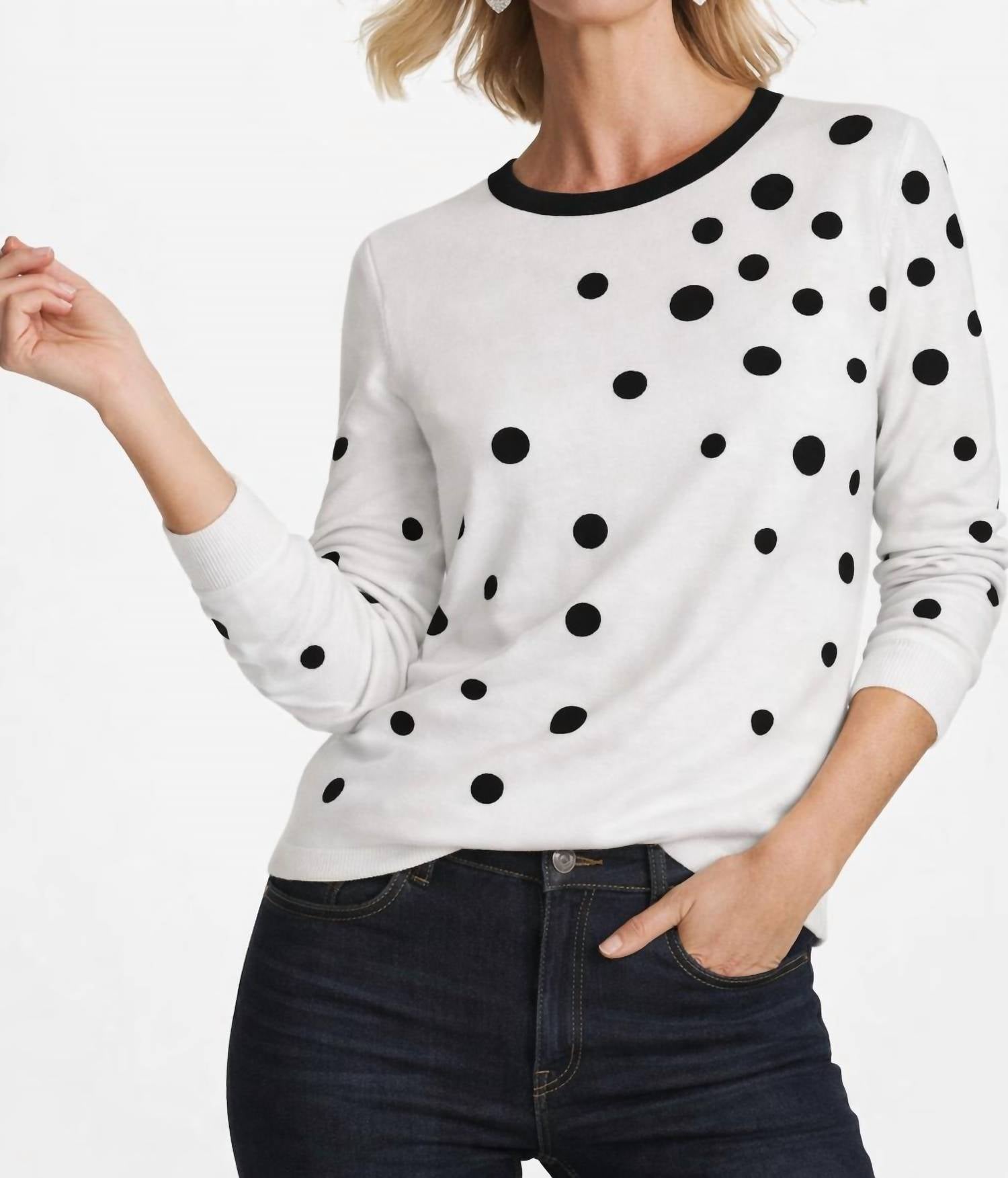 J'Envie/Eli - Toulouse Dot Sweater - Plus