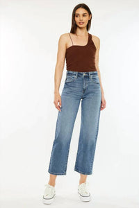Kancan - Jordana High Rise True Straight Leg Jeans