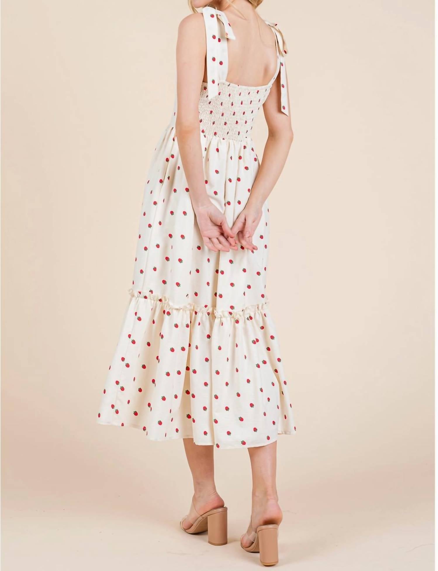 Geegee - Strawberry Fields Midi Sundress