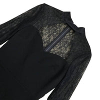 alice + olivia Helga Lace Cutout Dress in black - women's dress - view 6