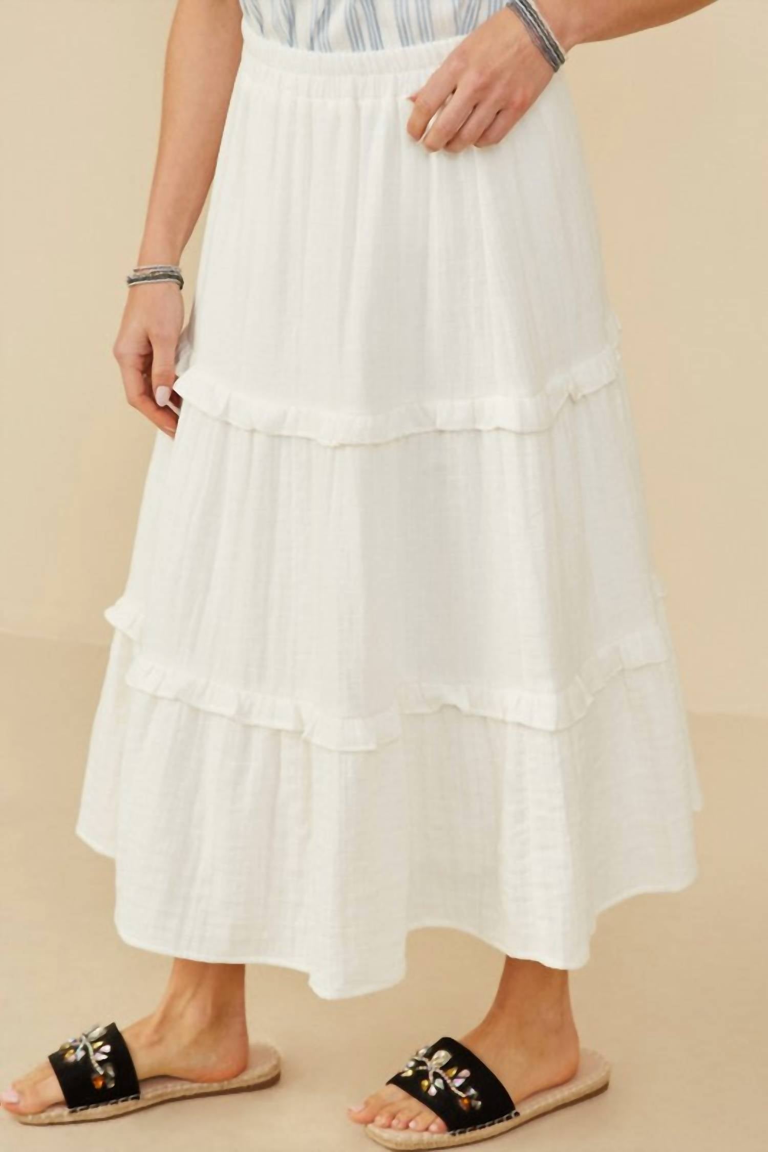 Hayden La - Women's Jayla Ruffle Textured Skirt