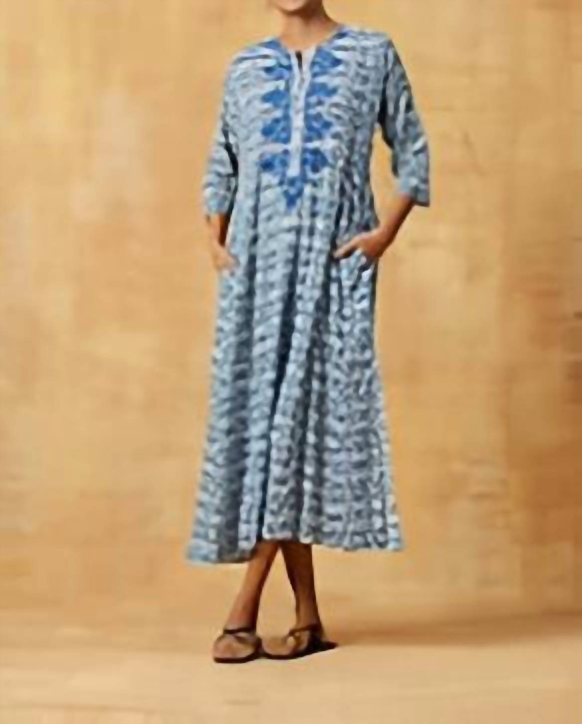 Ro'S Garden - Emb Long Kurta Dress