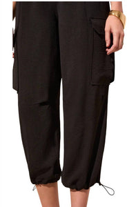 Tribal - Flowy Pull-on Cargo Pant With Bungee Cord