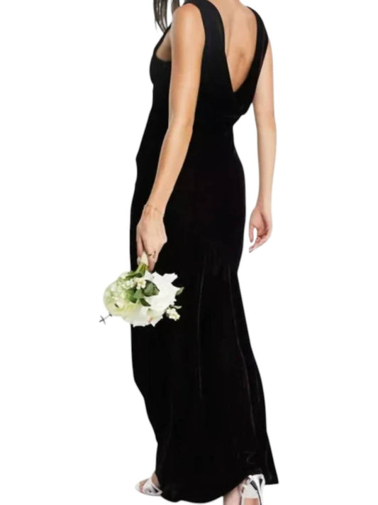 Asos Design - Velvet Bridesmaid Dress
