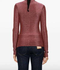 Forte Forte - Lurex Jersey Turtleneck T-shirt