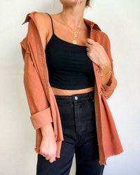 Gentle Fawn Guide Jacket in ginger - women's jacket - detail view