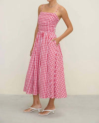 Dottie Dottie Garage - The Lucy Gingham Midi Dress