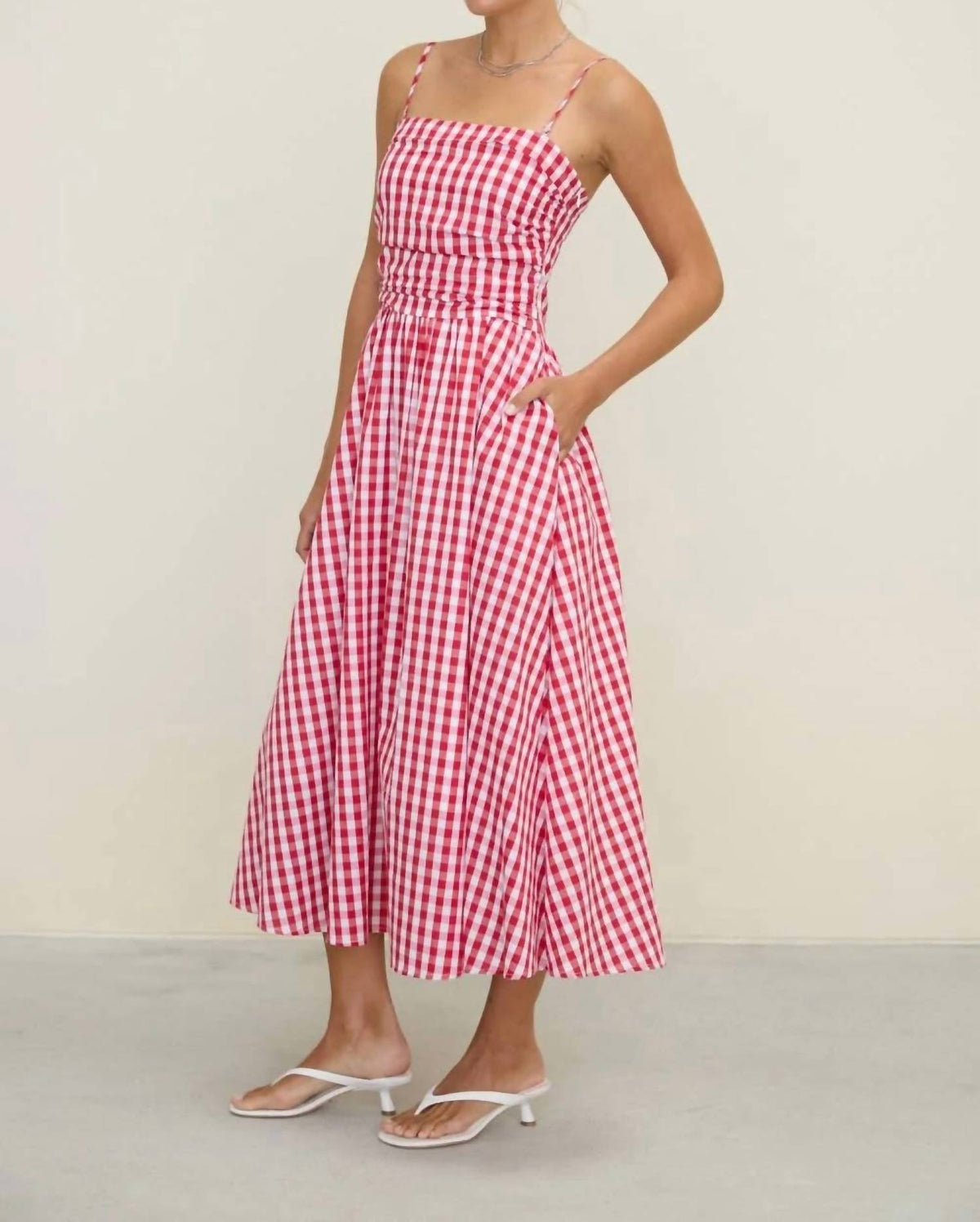 Dottie Dottie Garage - The Lucy Gingham Midi Dress