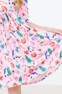 Mila & Rose - Girl's Sugarplum Fairy Pocket Twirl Dress