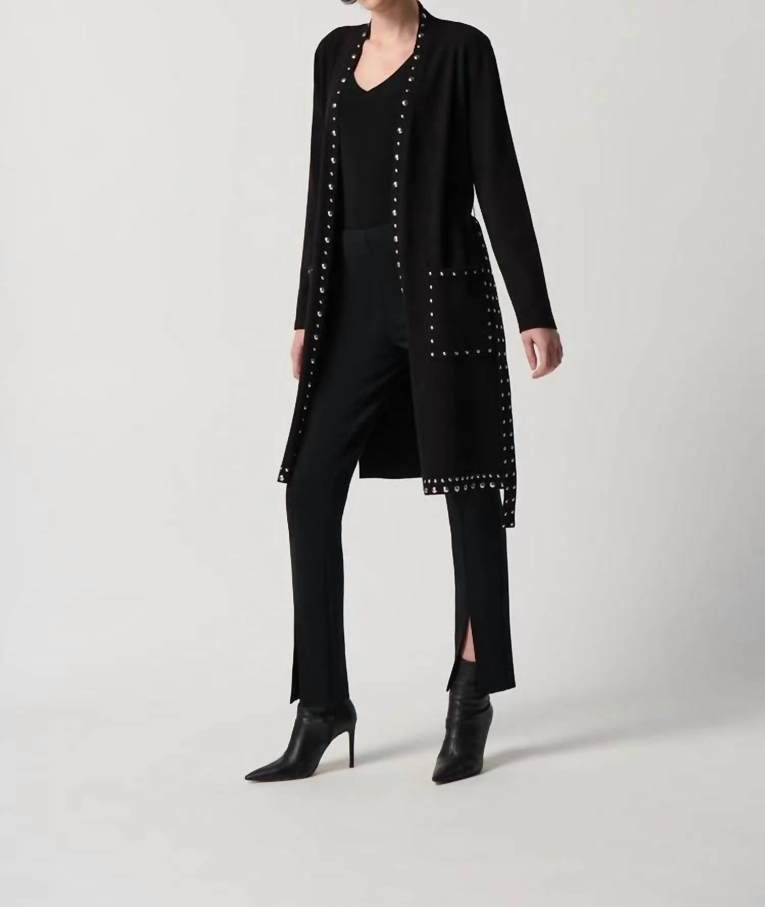 Joseph Ribkoff - Satine Sweater Knit Studded Contour Cover-up