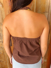 Day + Moon - The Espresso Twist Top