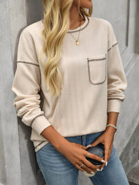 Suhkasana - Ribbed Knit Long Sleeve Shirt