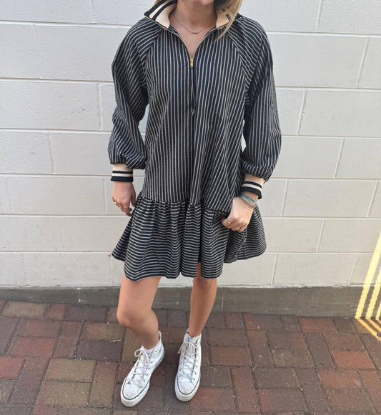 Entro - Margorie Striped Mini Dress