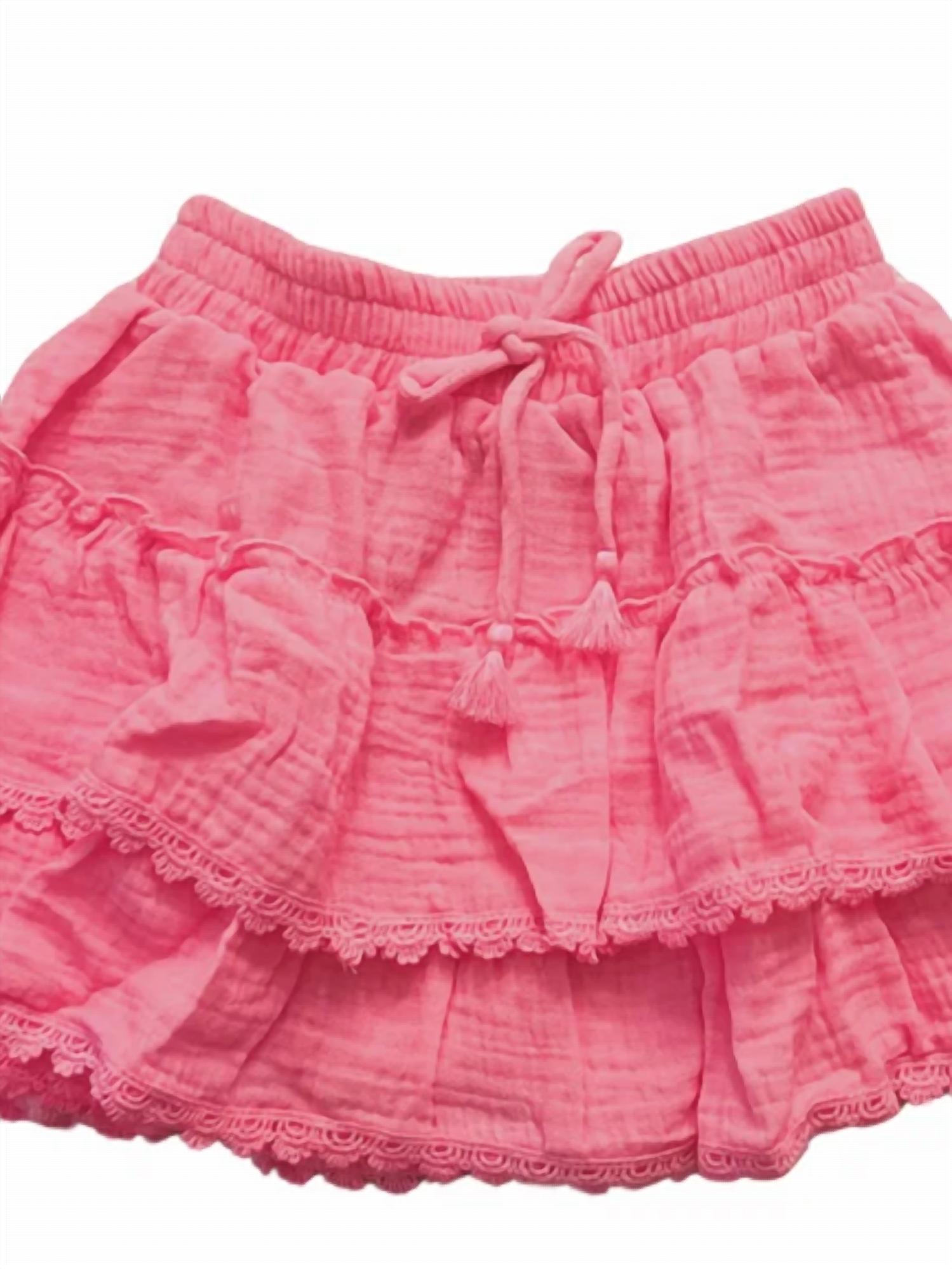 Flowers By Zoe - Girl's Gauze Lace Skirt
