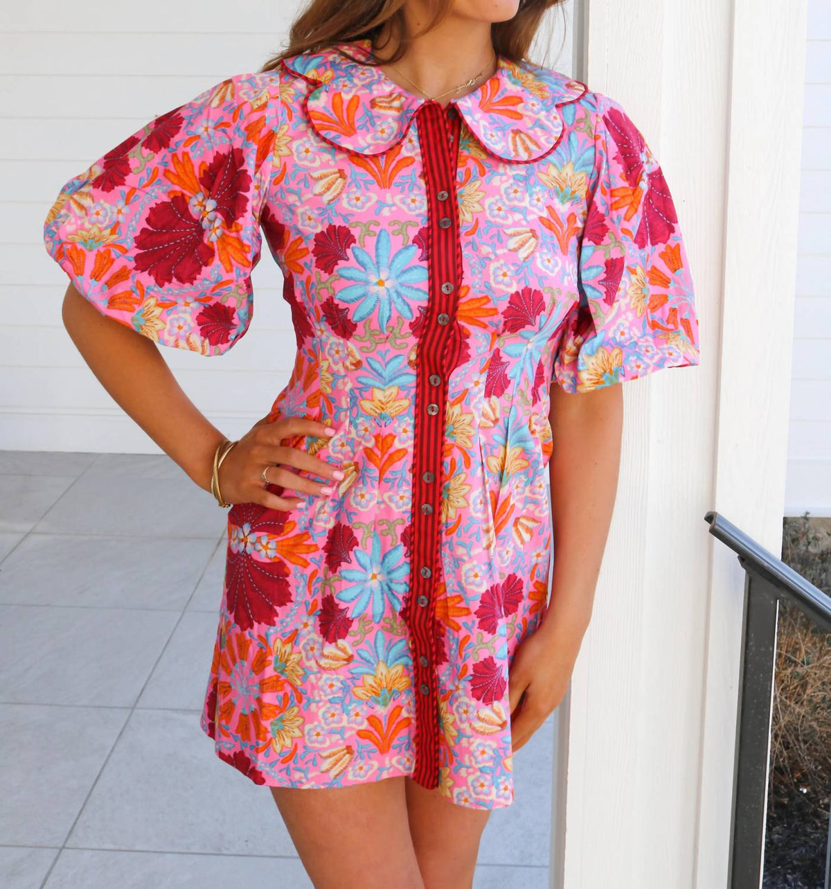 Olivaceous - Monroe Puff Sleeve Dress