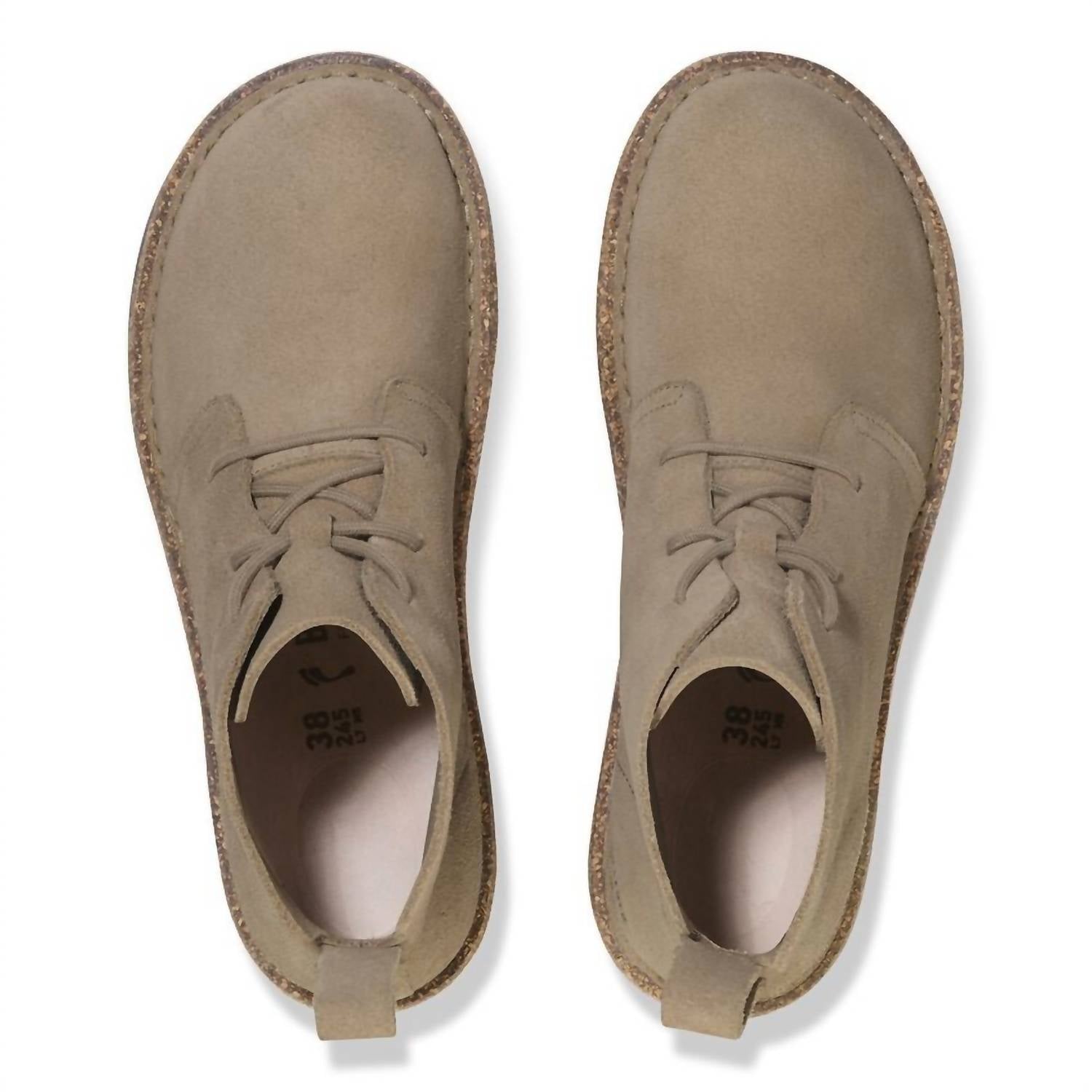 BIRKENSTOCK Women's Uppsala Chukka Boot in taupe - women's shoe - detail view