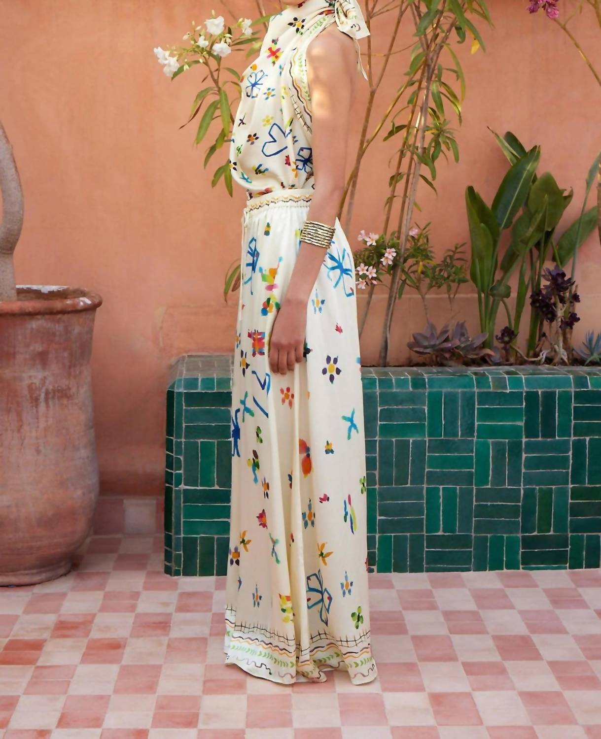 Alemais - Sidi Silk Palazzo Pant