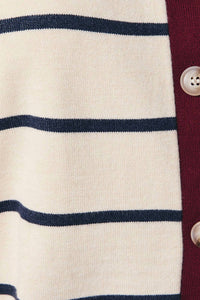 Sunday Edition - Color Block Button Down Sweater