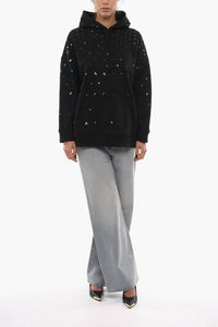 Valentino - All Over Sequined Monogram Hoodie