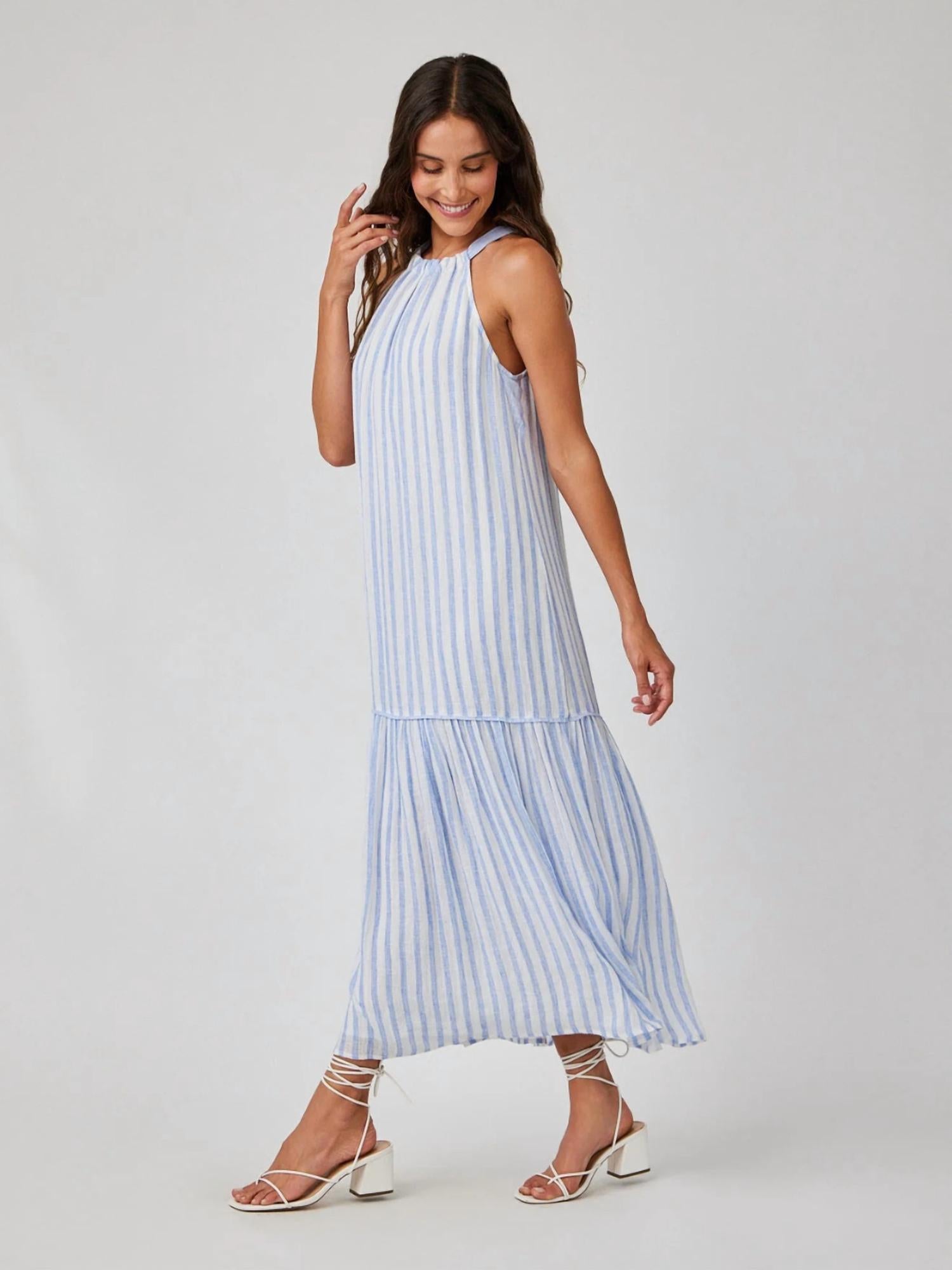 Bella Dahl - Tiered Contrast Maxi Dress