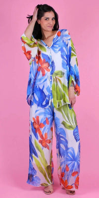 Gigi Moda - Angelo Tropical Silk Blouse