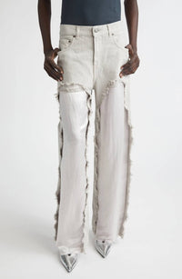 Haikure Bonnie Satin Bull Jean in ice grey - women's jeans