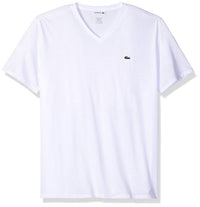 Lacoste - Men's Short Sleeve V-neck Pima Jersey T-shirt