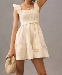 En Saison - Mixed Media Mini Dress