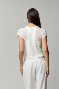Asher Agnes Boucle Sweatpants in off white - women's pants - alternate view