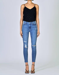 BLACK ORCHID Carmen High Rise Ankle Fray Jean in jazz it up - women's jeans